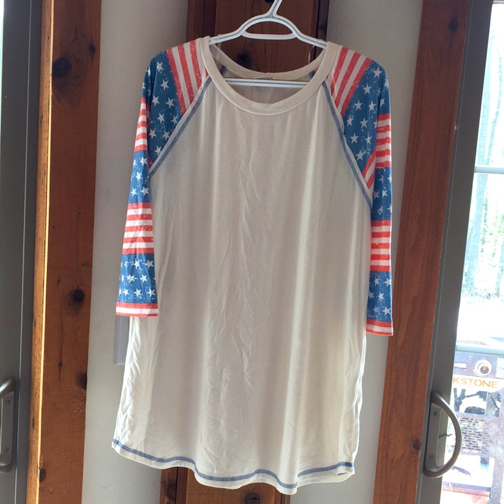 American baseball style tee